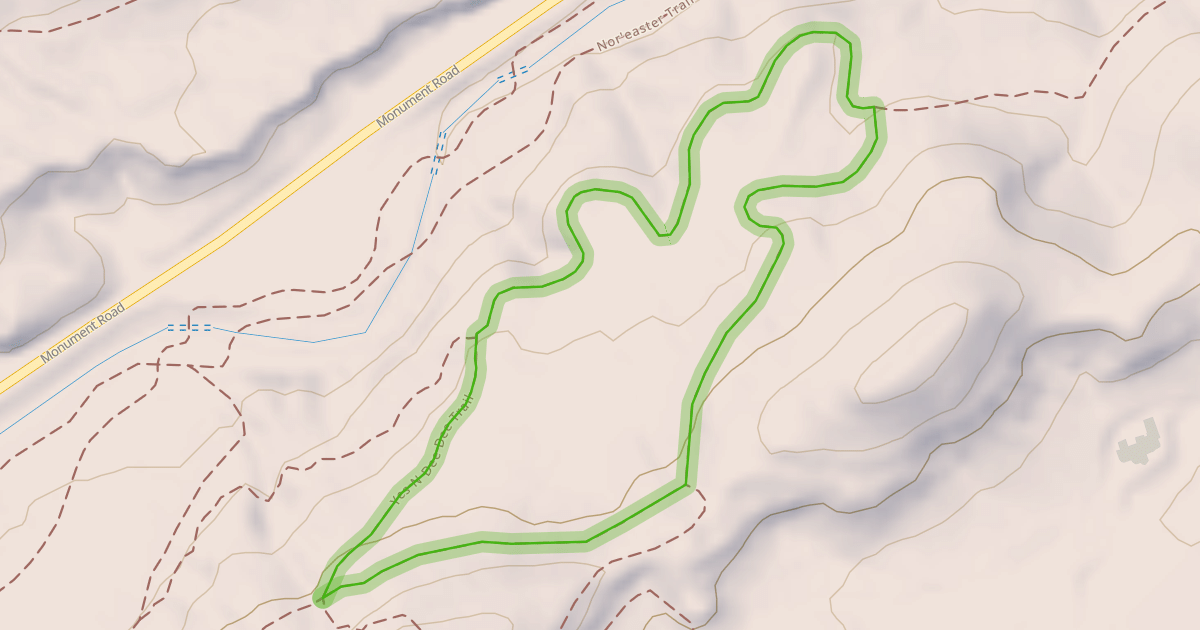 Map preview of Yes N Dee Dee Trail
