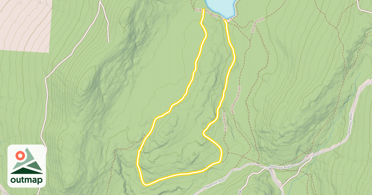 Map of Mud Pond Trail
