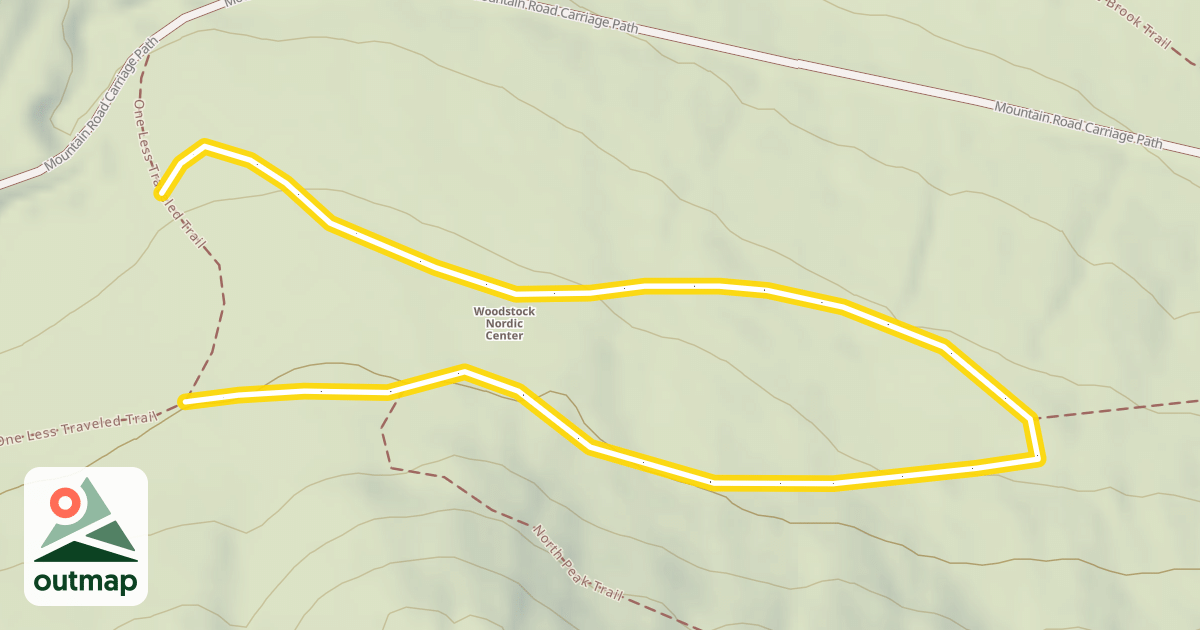 Map of One Less Traveled Trail