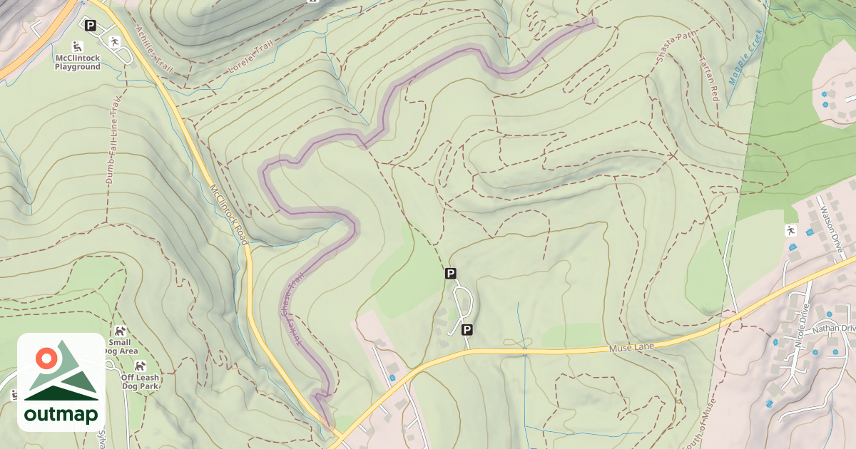 Map of Turkey Chase Trail