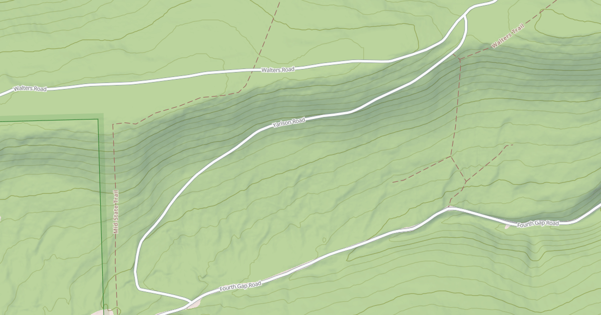 Map preview of Tiadaghton State Forest Snowmobile Trails