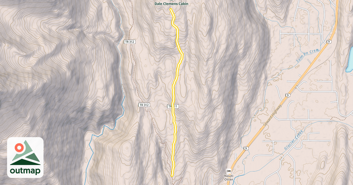 Map of Lost Lake Winter Trail