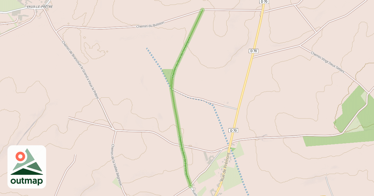 Map of Chemin du Bois de Fervacques
