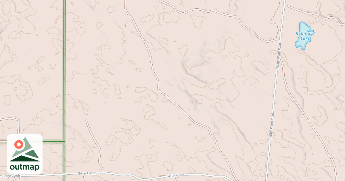 Map of Baraga Plains Trail