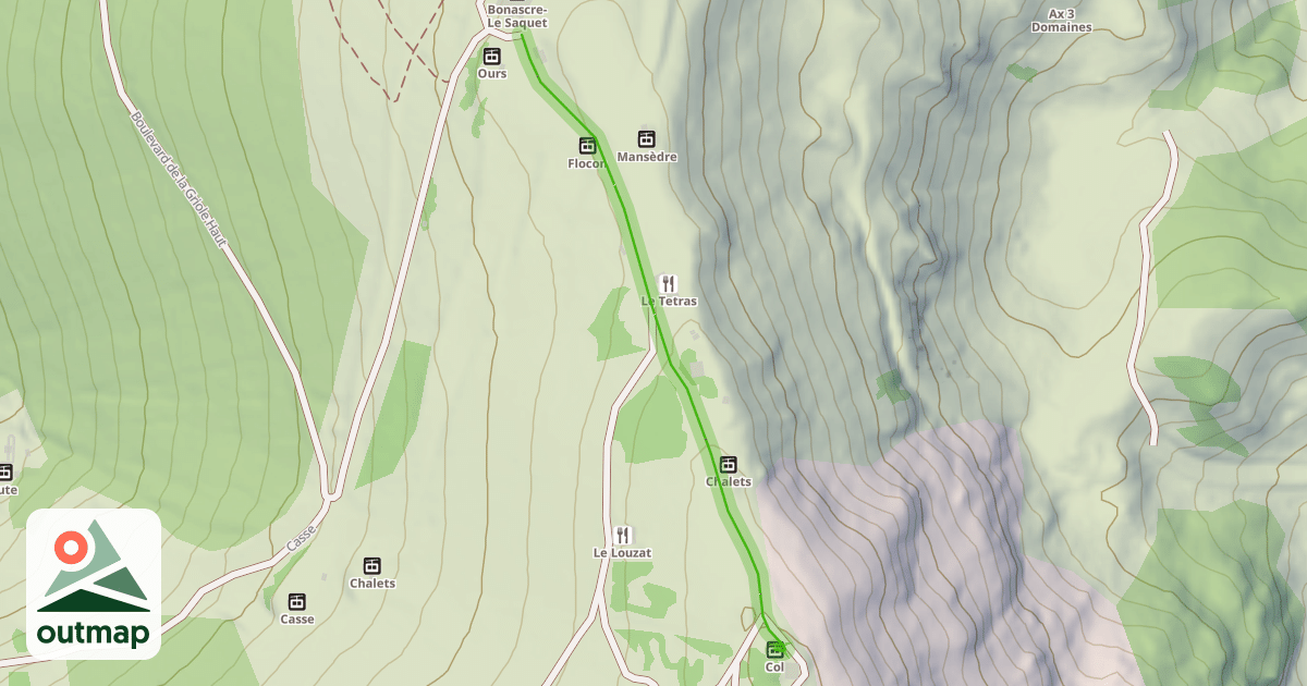 Map of Ronde des marmottes