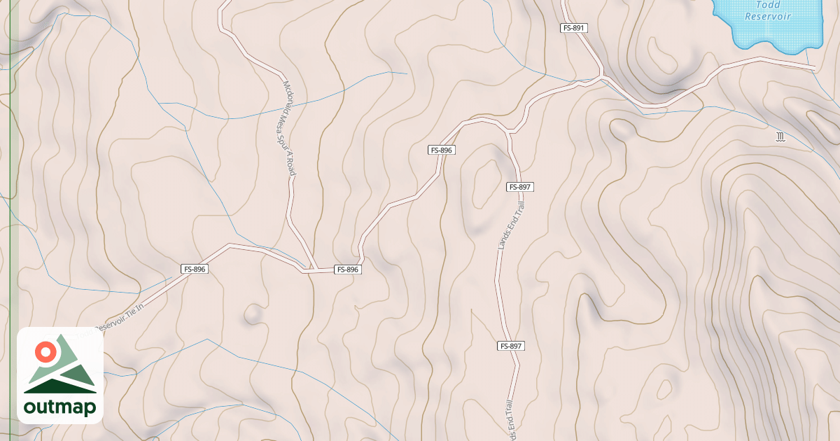 Map of USFS Motor Vehicle Use Map Trails 5234