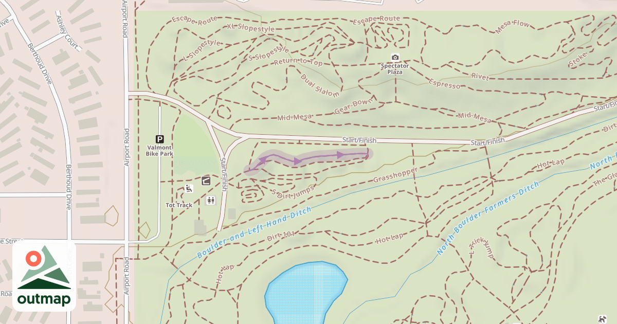Map of XL Dirt Jumps