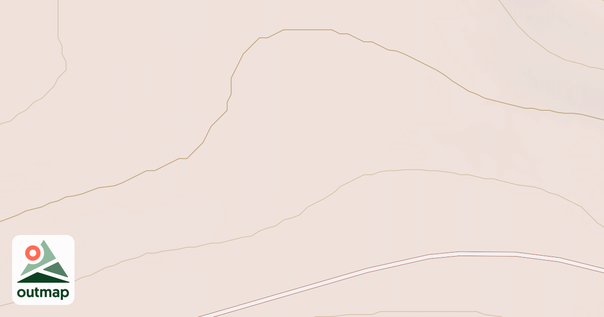 Map of EAST FLAT SPUR
