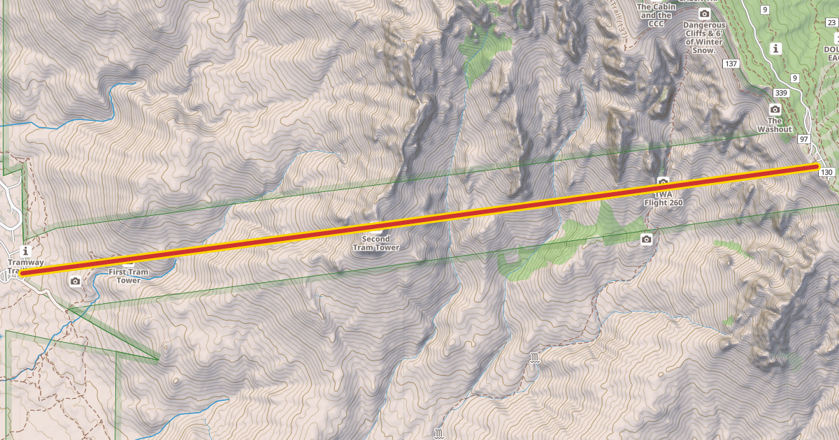 Map preview of Sandia Peak Aerial Tramway