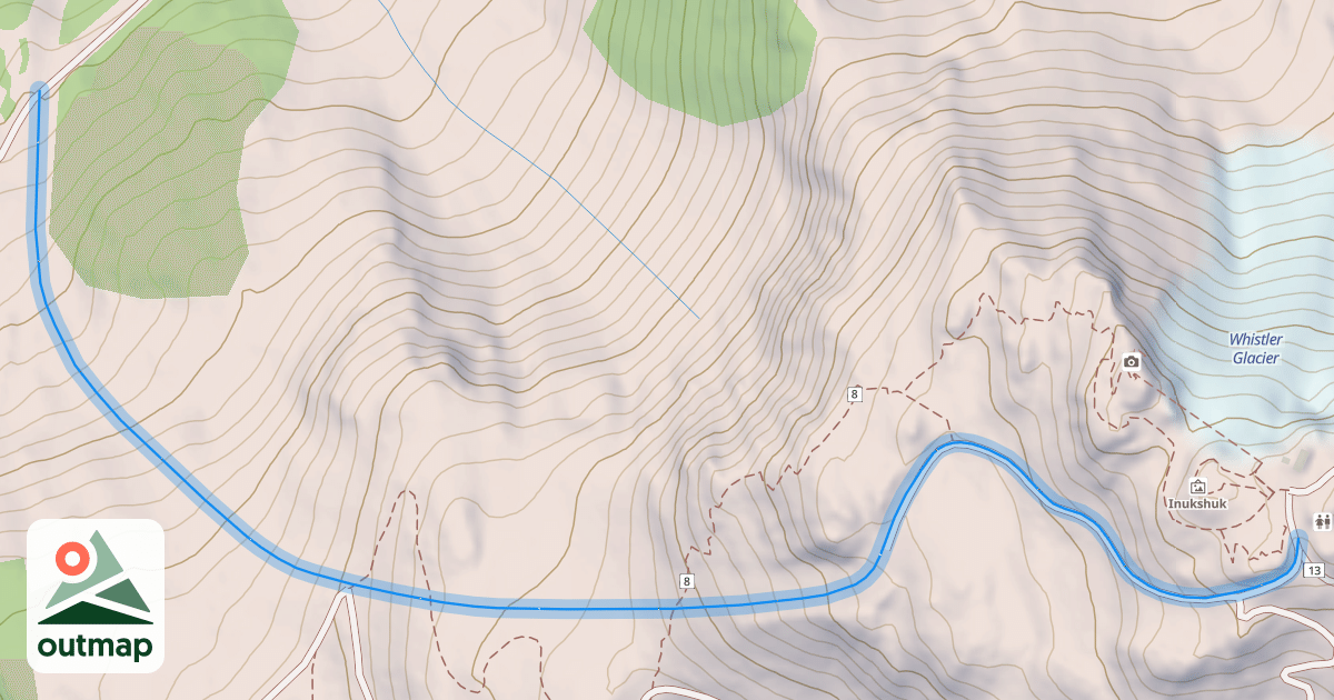 Map of Peak to Creek - Upper