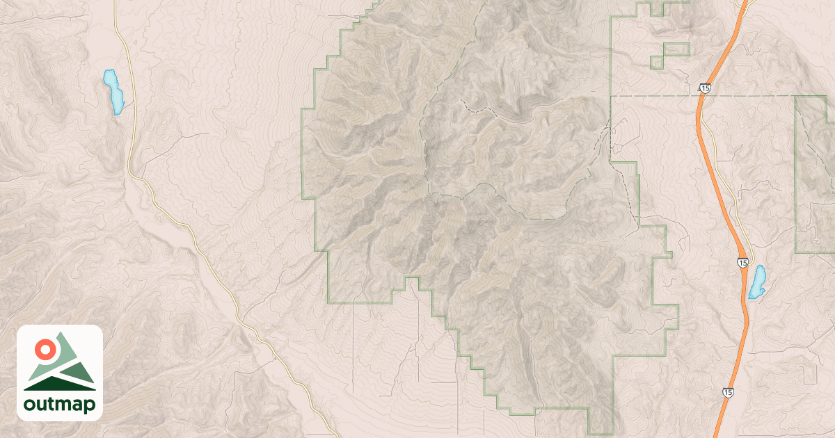 Map of WEST ELKHORN FOOTHILLS