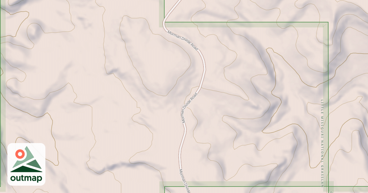 Map of (FDR) MORMON DIVIDE