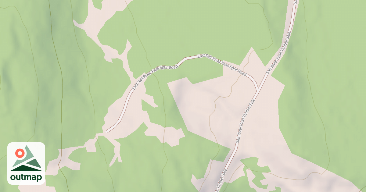 Map of E SALT RIVER PASS SPUR