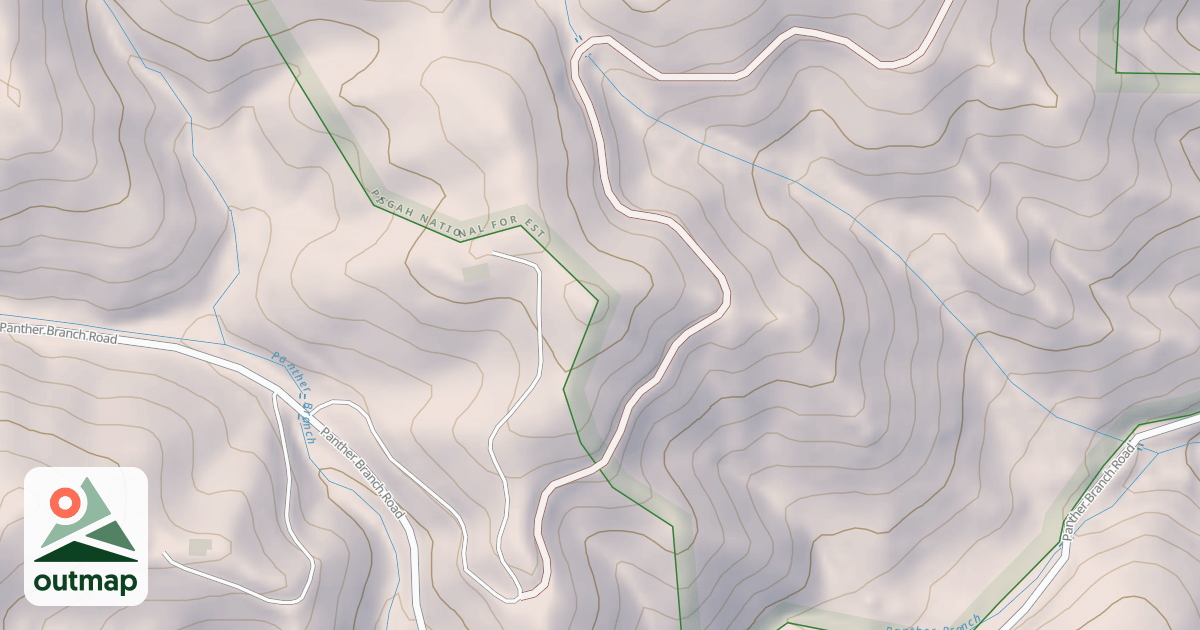 Map of PANTHER BRANCH