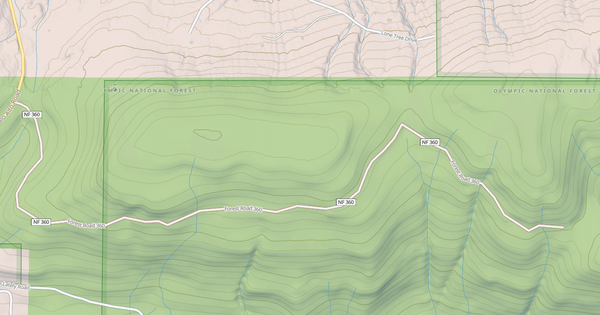 Map preview of USFS National Forest System Roads {4A4022E2-D9F0-412C-8F20-2778D52743E5}