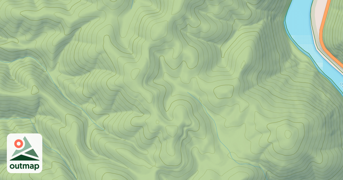 Map of FALLS BRANCH
