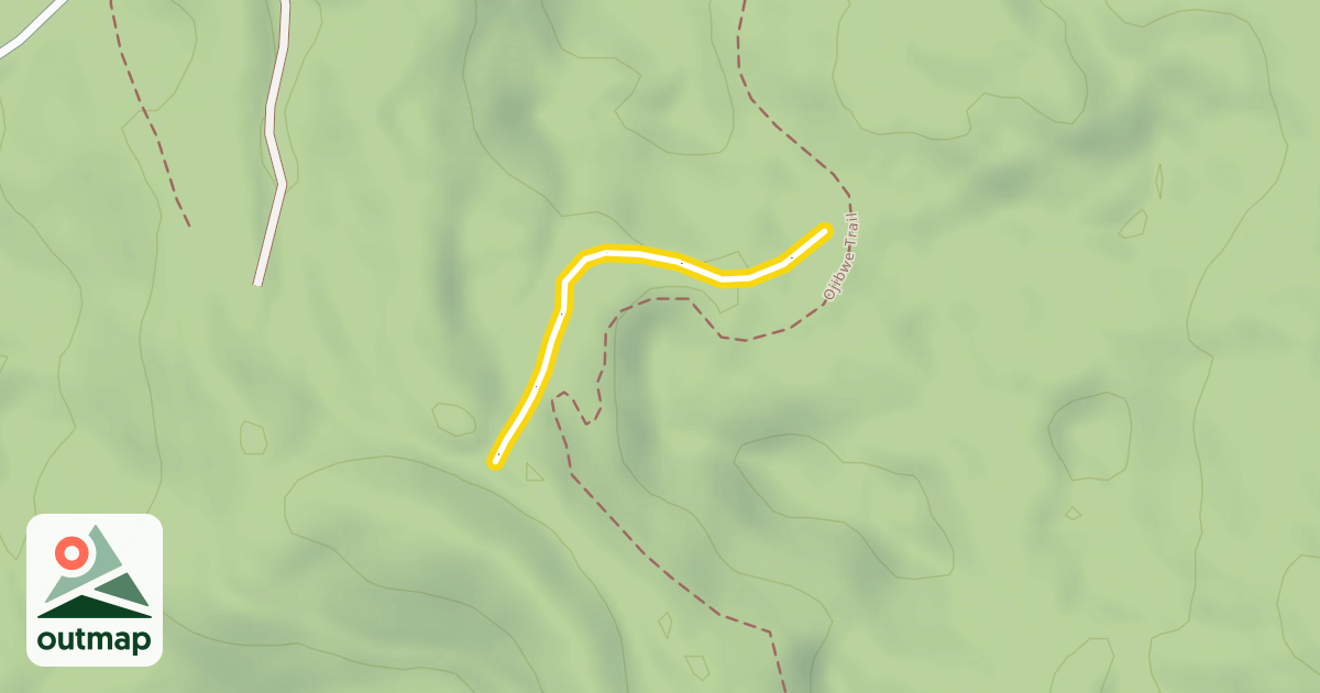 Map of North End Ski Trail
