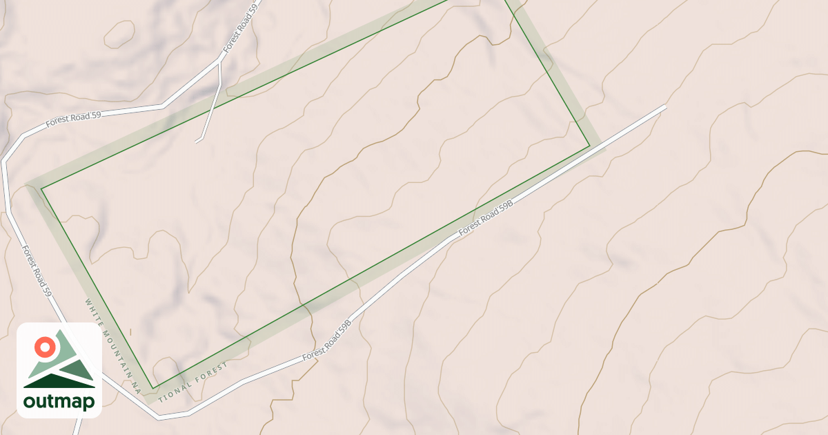 Map of HARRIMAN BROOK SPUR B