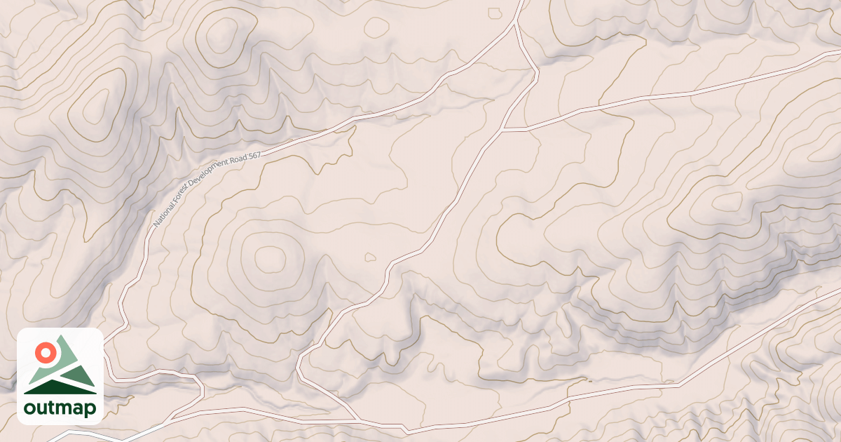 Map of DRY CANYON FORK