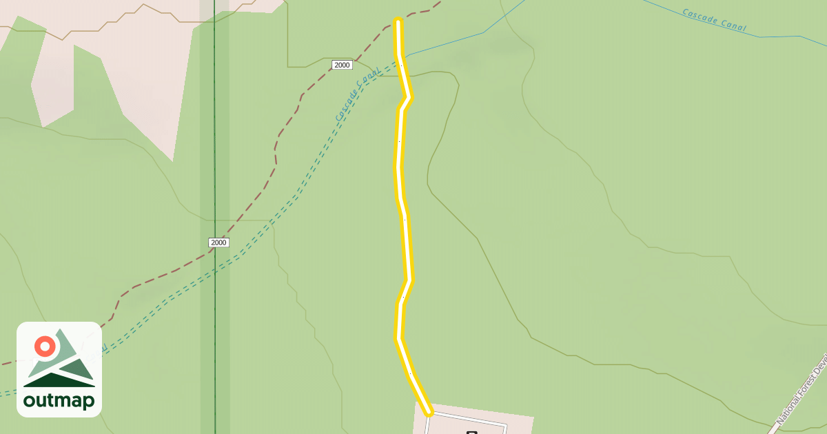 Map of Fish Lake Tie Nordic