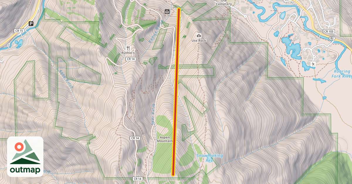 Map of Bell Mountain