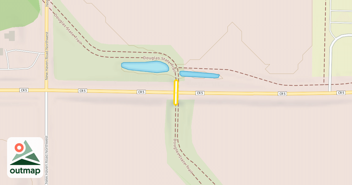Map of Douglas State Trail