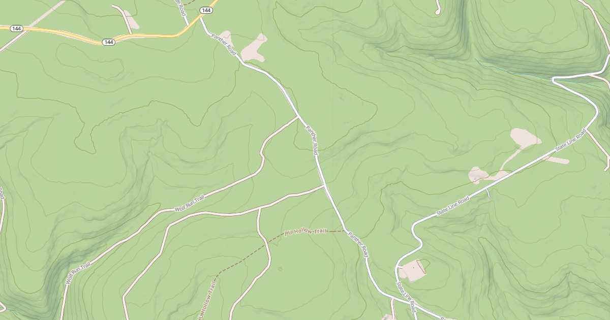 Map preview of Panther Snowmobile Trails