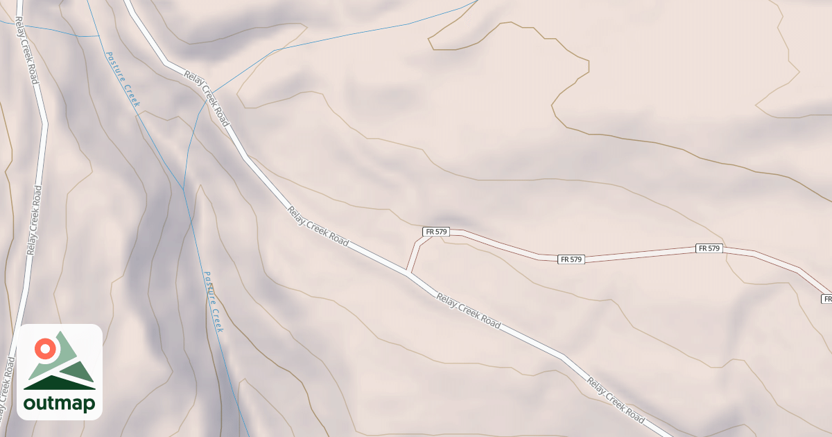 Map of PASTURE CRK