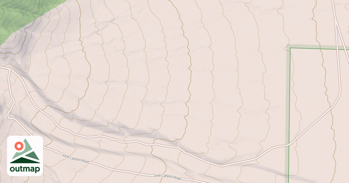 Map of JUNE CANYON