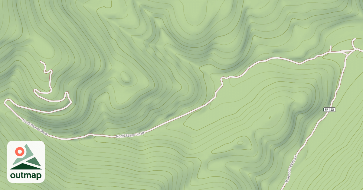 Map of NORTH BEAVER