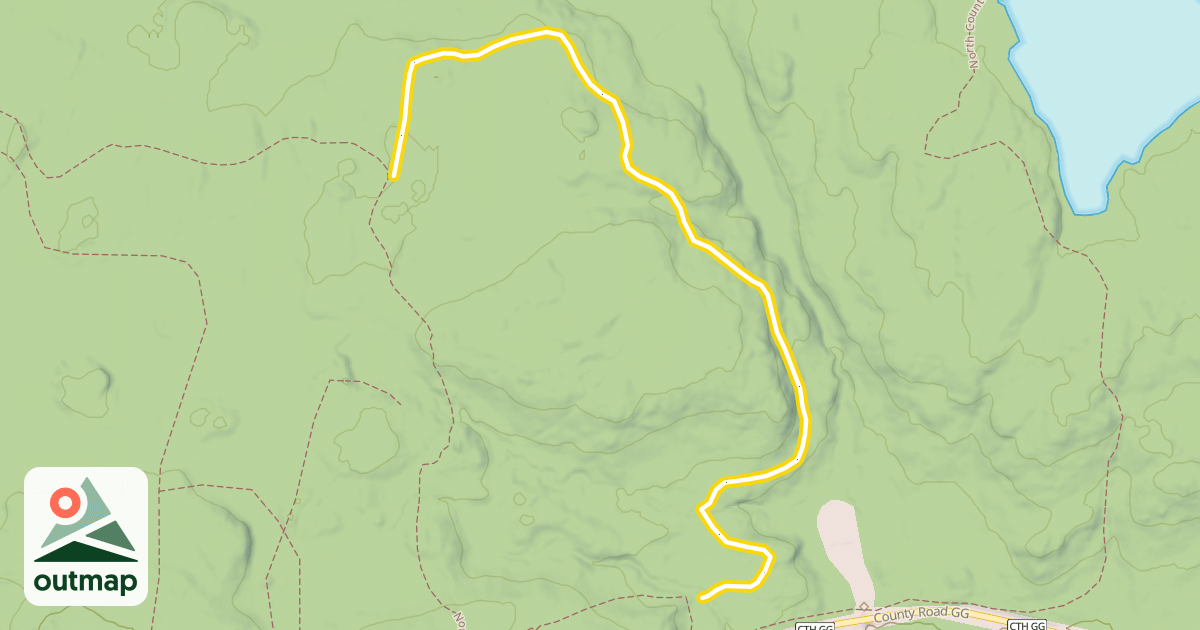 Map of Penokee Mountain Ski Trail