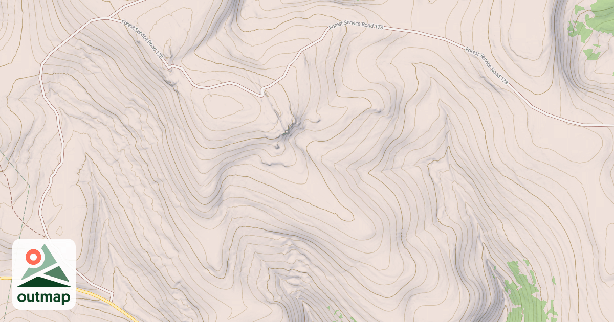 Map of FOOLS CREEK