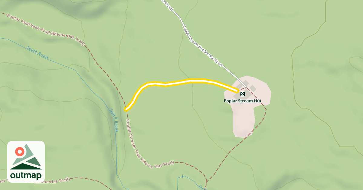 Map of Maine Hut Trail