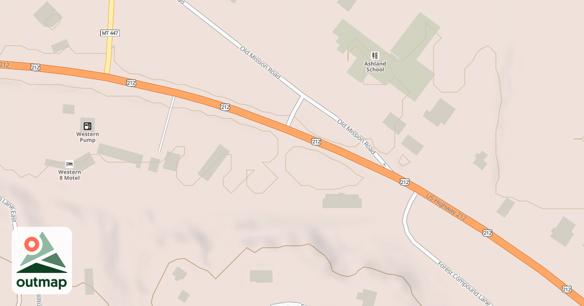 Map of ASHLAND PARKING LOT