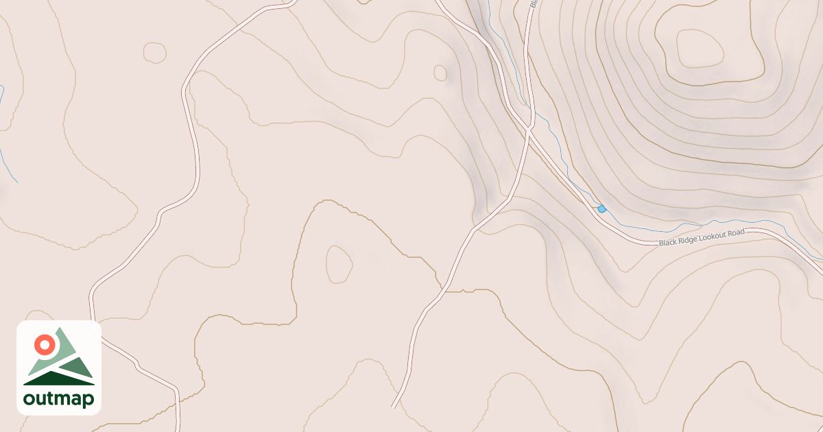 Map of BLACK GULCH SPUR