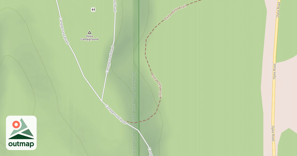 Map of Dyea Ohv Trail