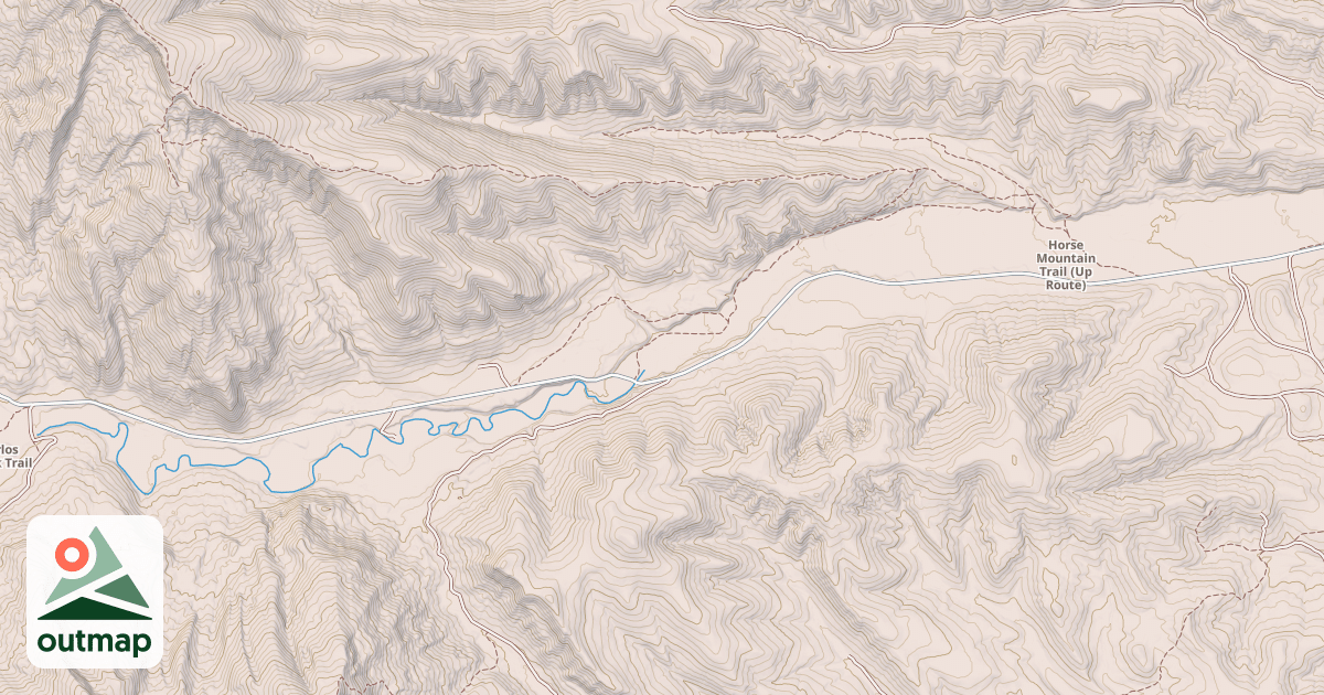 Map of Blind Bull/horse Creek (E)