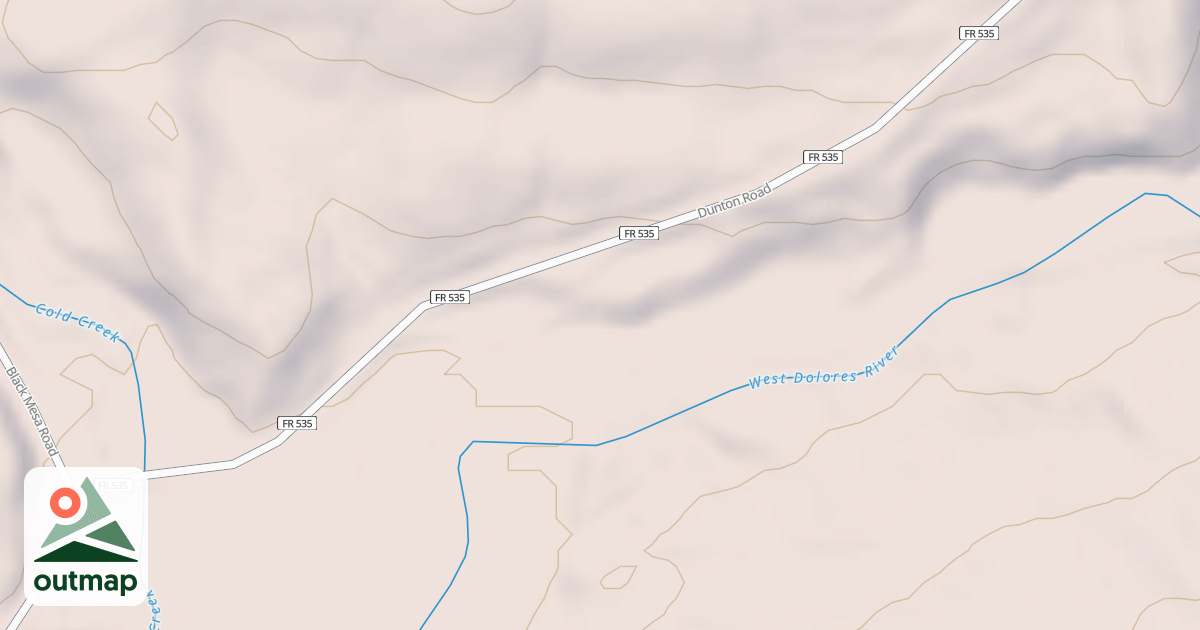 Map of WEST DOLORES B