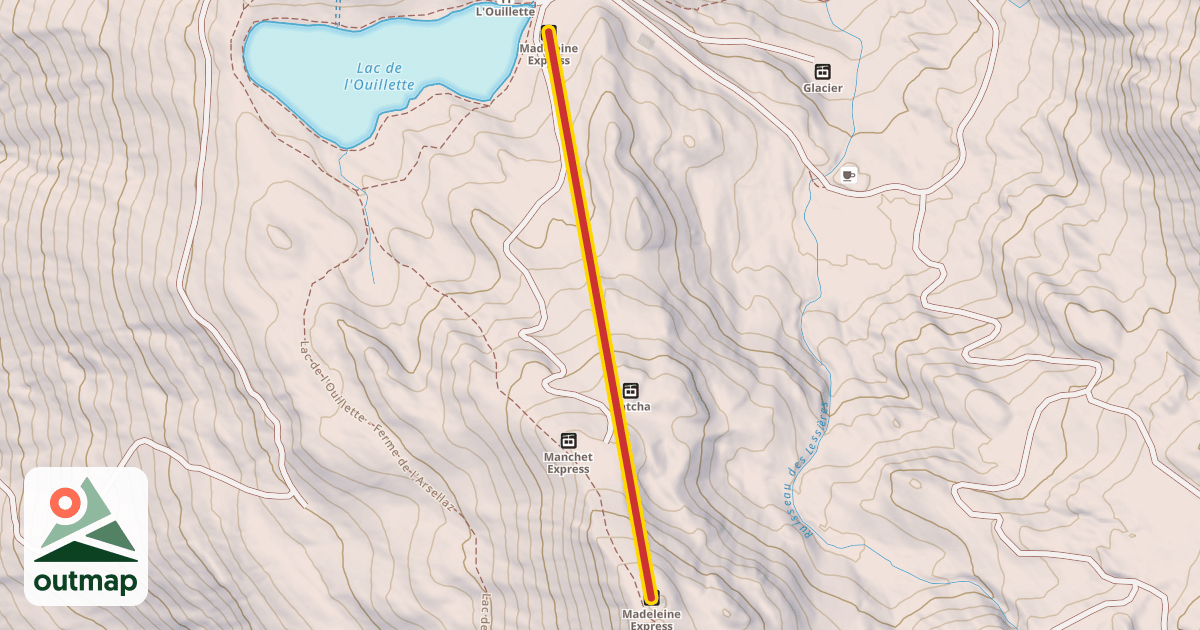 Map of Madeleine Express
