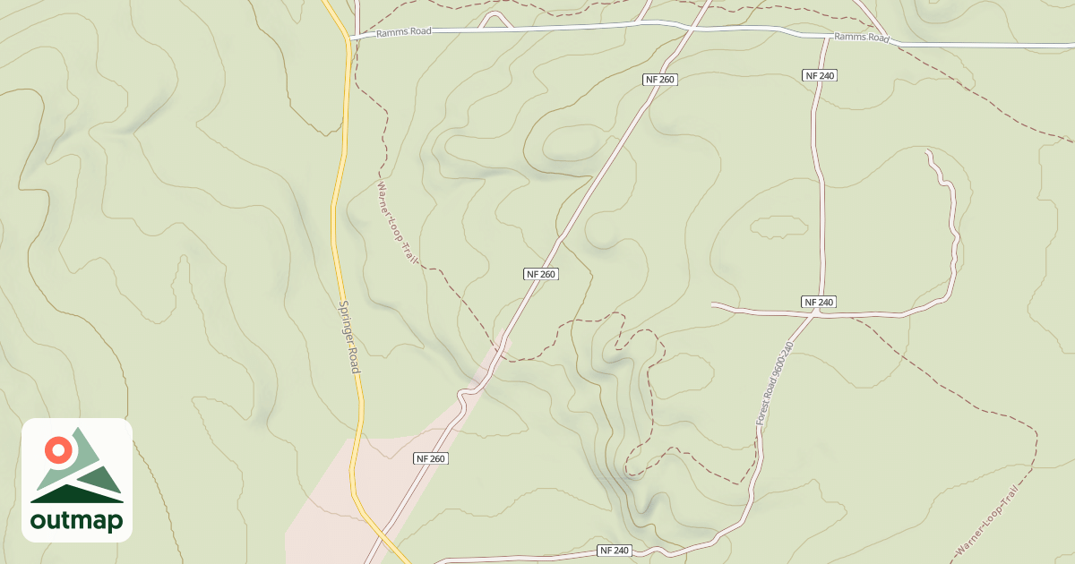 Map of USFS Motor Vehicle Use Map Roads {2F989E5E-0CC5-43F2-803A-1CEF93AFEC97}
