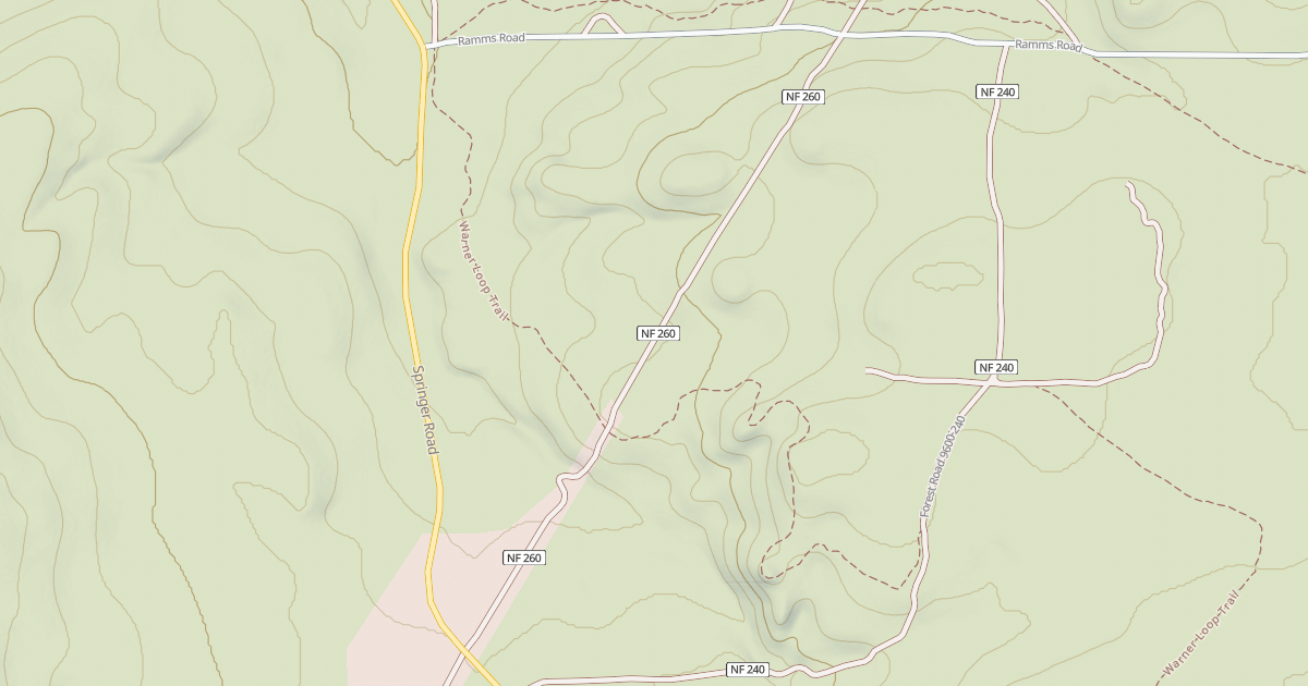 Map preview of USFS Motor Vehicle Use Map Roads {2F989E5E-0CC5-43F2-803A-1CEF93AFEC97}
