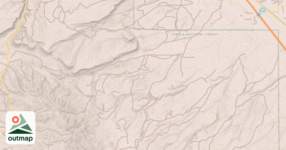Map of POLE CANYON