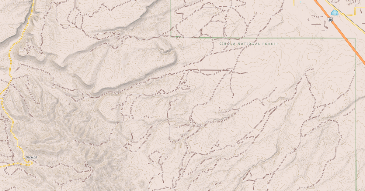 Map preview of POLE CANYON
