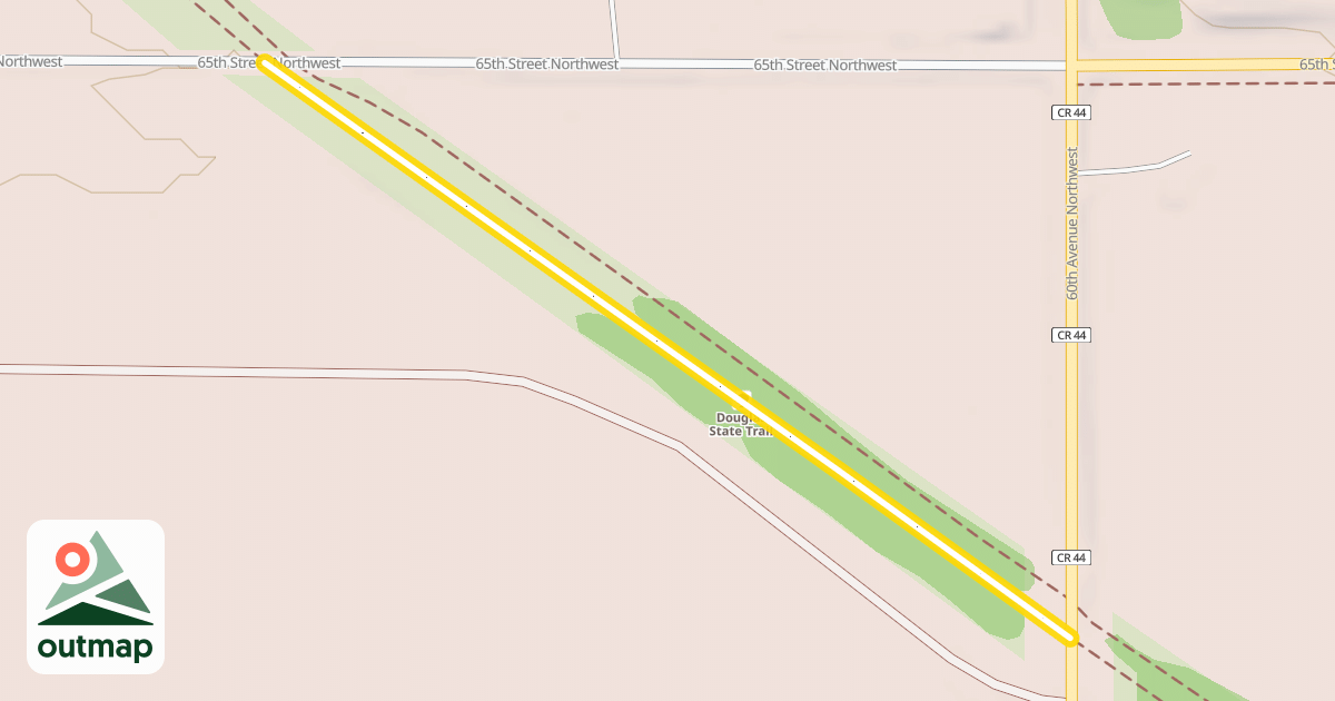 Map of Douglas State Trail
