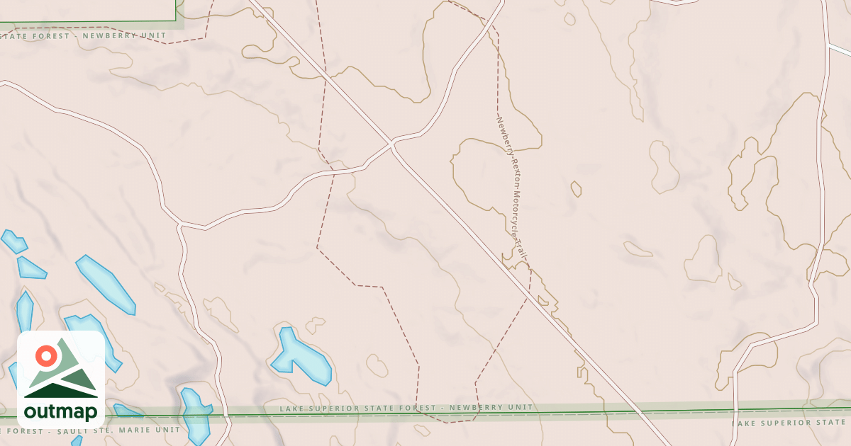 Map of Newberry-rexton Motorcycle Trail