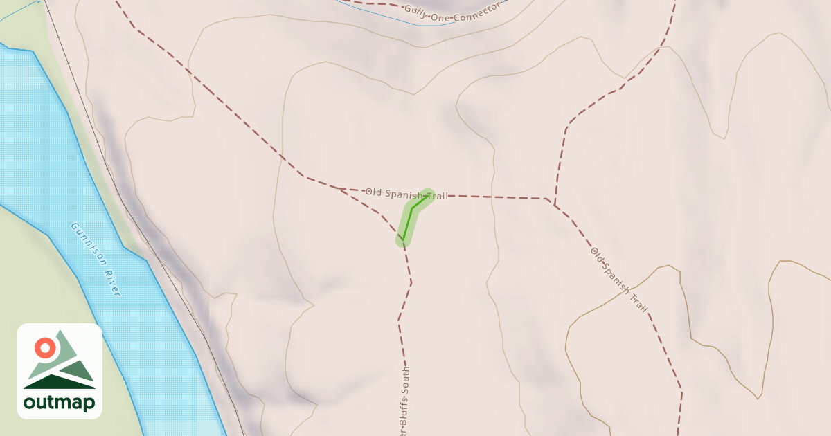 Map of Gunnison RIver Bluffs Trail