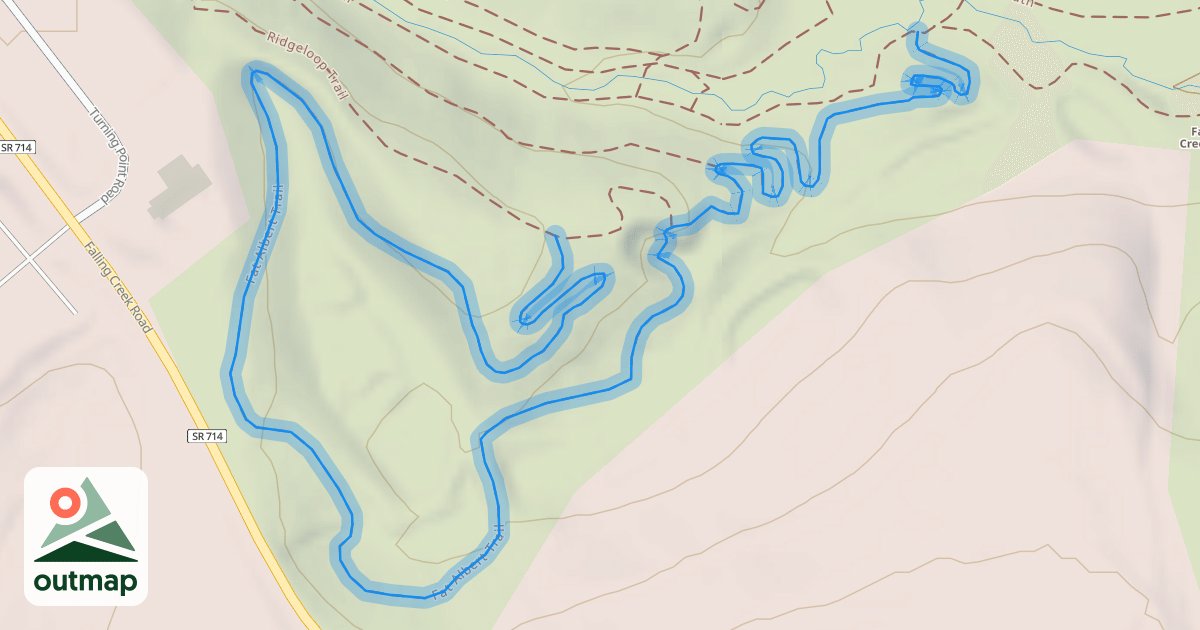 Map of Fat Albert Trail