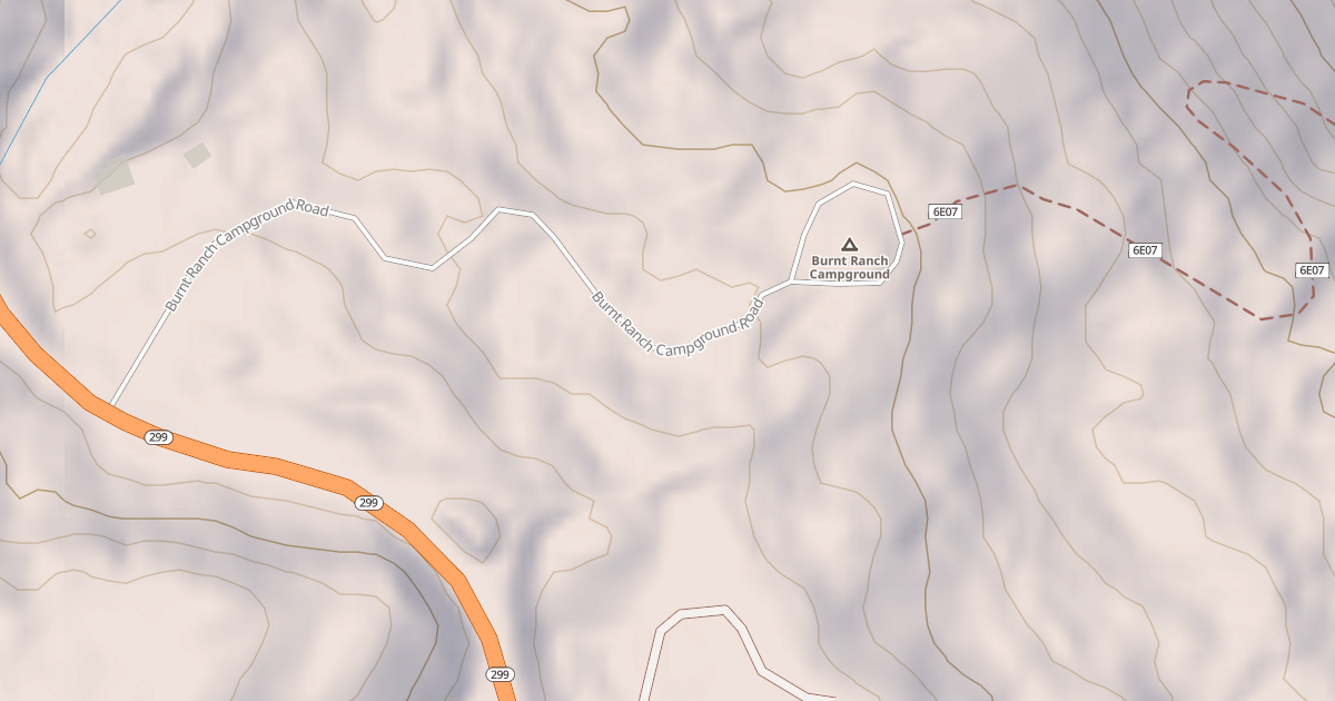 Map preview of BURNT RANCH CG