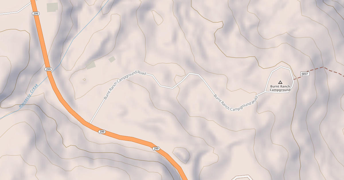 Map preview of BURNT RANCH CG