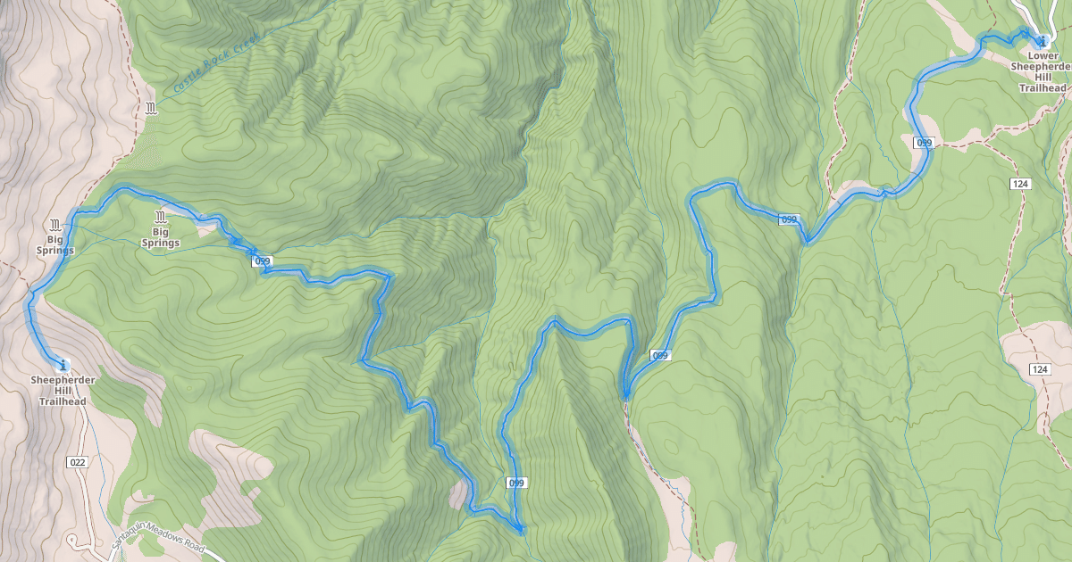 Map preview of Sheepherder Hill Trail